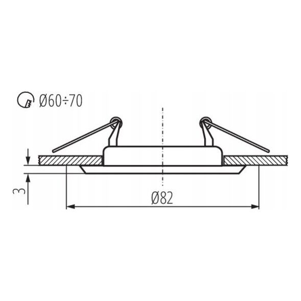 Kanlux Oczko halogenowe Argus II CT-2114-W 1x10W Gx5,3/GU10 białe 37156 Kanlux 13974431 5905339371560