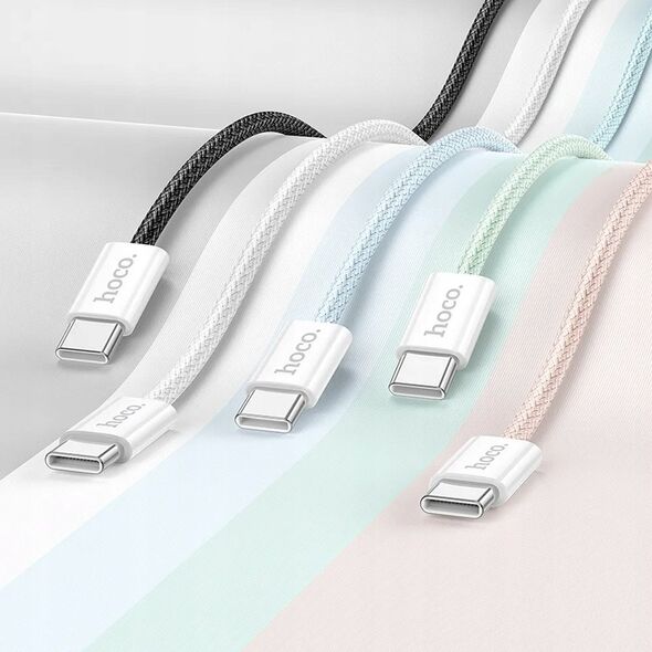 Kabel USB Hoco HOCO kabel Typ C do Typ C 3A 60W X104 1 m różowy 13975492 6942007616898