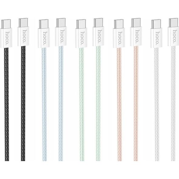 Kabel USB Hoco HOCO kabel Typ C do Typ C 3A 60W X104 1 m różowy 13975492 6942007616898