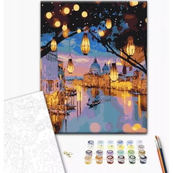 Norimpex Malowanie po numerach BRUSHME, 40x50 cm, wieczorny blask Wenecji, 1 szt. 13977352 5901498127802
