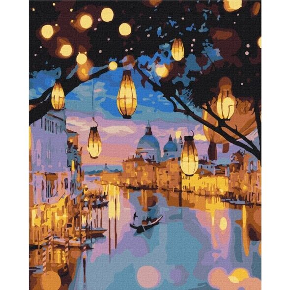 Norimpex Malowanie po numerach BRUSHME, 40x50 cm, wieczorny blask Wenecji, 1 szt. 13977352 5901498127802