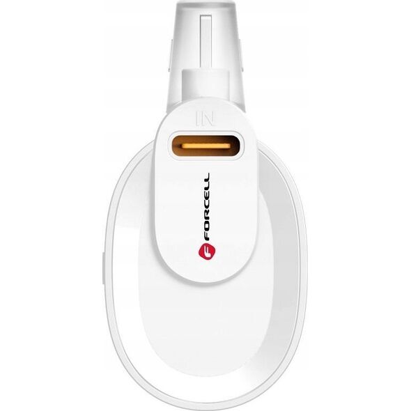 Powerbank ForCell FORCELL F-ENERGY Power Plug F5K3 powerbank 5 000mAh z wbudowanym złączem do Lightning 8-PIN PD 20W biały 13979005 5903396236617