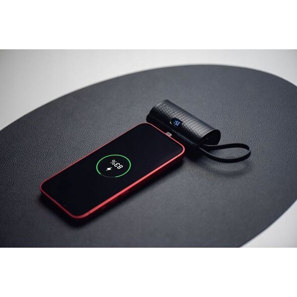 Powerbank ForCell FORCELL F-ENERGY Power Plug F5K3 powerbank 5 000mAh z wbudowanym złączem Typ C PD 20W czarny 13979007 5903396241093