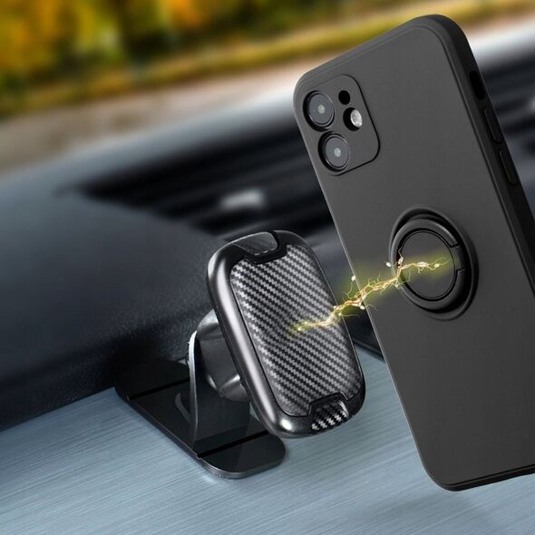 ForCell Futerał SILICONE RING do IPHONE 16 czarny 13979633 5903396307362