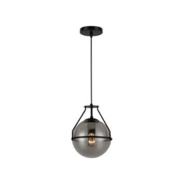 Lampa wisząca GTV GTV Drop OS-DRO2-10-DEC lampa wisząca zwis 1x25W E27 czarna/dymiona 13979682 5902801466984