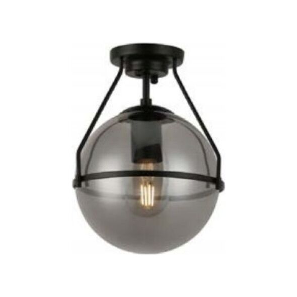 Lampa sufitowa GTV GTV Drop OS-DRO-10-DEC plafon lampa sufitowa 1x25W E27 czarny/dymiony 13979684 5902801467165
