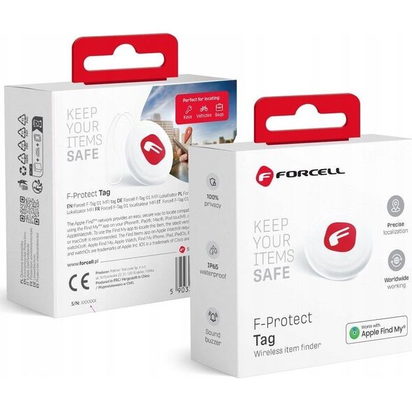 ForCell FORCELL F-PROTECT F-TAG F01 lokalizator Find My biały 13979961 5903396239786
