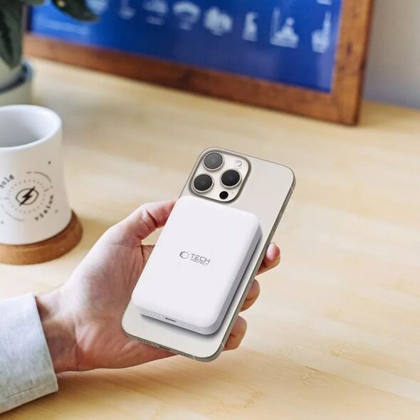 Powerbank Tech-Protect TECH-PROTECT PB11 LIFEMAG MAGSAFE POWER BANK 10000MAH WHITE 13980003 5906302309467