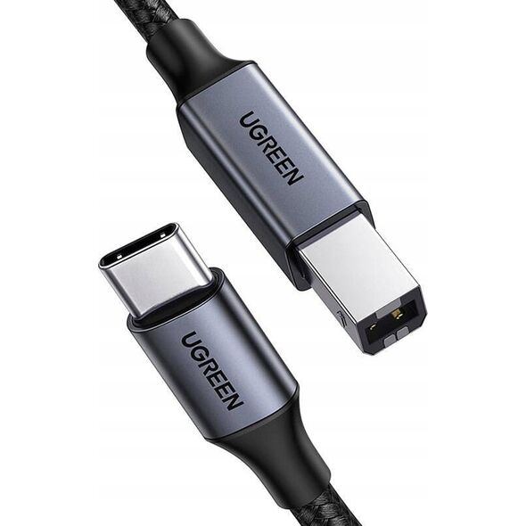 Kabel USB Ugreen Kabel USB-C do USB-B 2.0 (do drukarki) Ugreen US370, 1m (czarny) 13984710 6941876240340