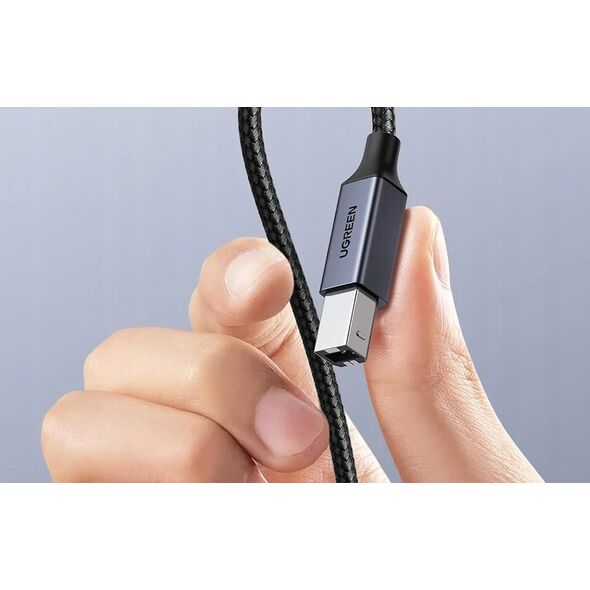 Kabel USB Ugreen Kabel USB-C do USB-B 2.0 (do drukarki) Ugreen US370, 1m (czarny) 13984710 6941876240340