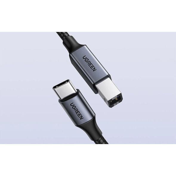 Kabel USB Ugreen Kabel USB-C do USB-B 2.0 (do drukarki) Ugreen US370, 1m (czarny) 13984710 6941876240340