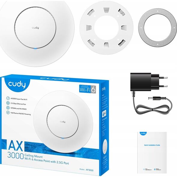 Access Point Cudy AP3000_P AX3000 Wi-Fi 6 2.5G Access Point 13988580 6971690793289