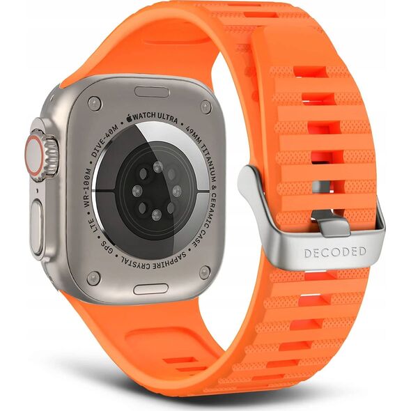 Decoded Decoded Ultra Traction - silikonowy pasek do Apple Watch 49/45/44/42 mm Gen 1-9 - SE (apricot) 13989669 8720593013295