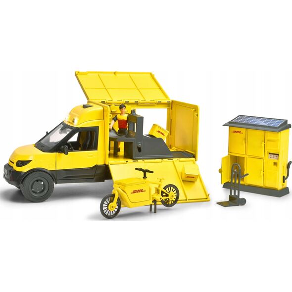 Dickie CITY Zestaw z pojazdem DHL 25cm 13990059 4006333089152