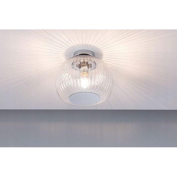 Lampa sufitowa Paulmann Oprawa sufitowa łazienkowa RUYA E27 max.60W IP44 230V chrom / szkło 13990743 4000870711422