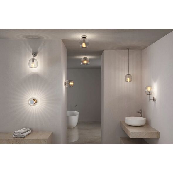 Lampa sufitowa Paulmann Oprawa sufitowa łazienkowa RUYA E27 max.60W IP44 230V chrom / szkło 13990743 4000870711422