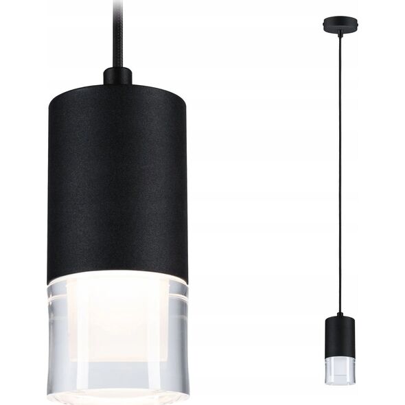 Lampa wisząca Paulmann Oprawa wisząca łazienkowa  KAME LED 3-STEP DIM 9W 3000K 700lm IP44 230V czarny / metal 13990753 4000870799970