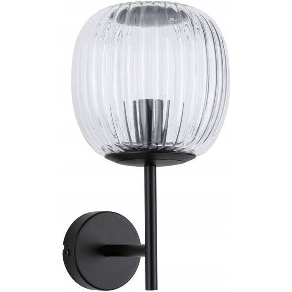 Kinkiet Paulmann Kinkiet ścienny łazienkowy RUYA E14 max.20W IP44 230V czarny matowy / szkło 13990756 4000870711446