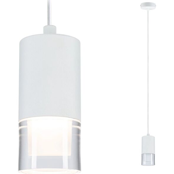Lampa wisząca Paulmann Oprawa wisząca łazienkowa  KAME LED 3-STEP DIM 9W 3000K 700lm IP44 230V biały / metal 13990765 4000870799987
