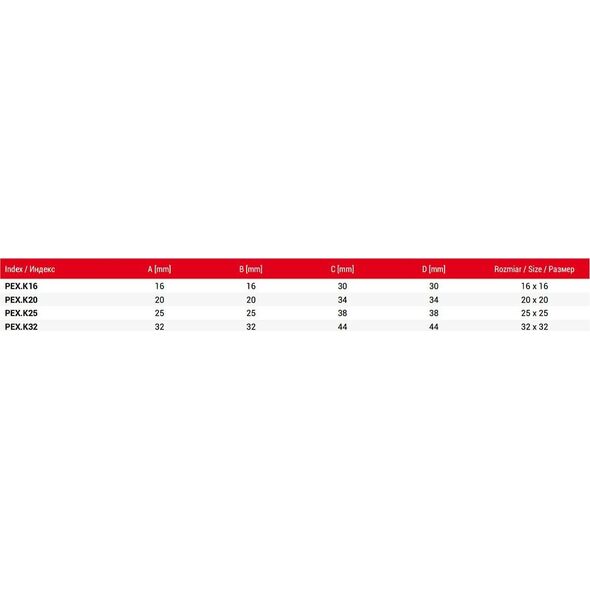 PEX.K32 KOLANO 32 PEX SKRĘCANE // PX-R.KO.32 13998210 5900308747865