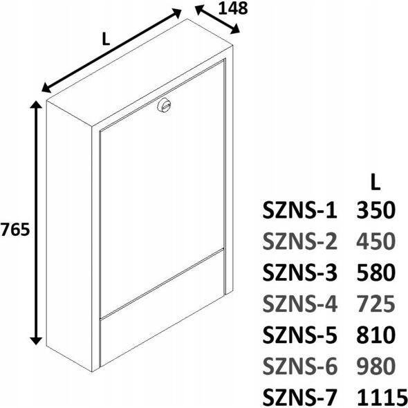SZNS-5 SZAFKA NATYNKOWA Z MIEJSCEM NA STEROWANIE 12 OBWODÓW SZER X WYS X GŁ 810X765X148 SIGMA-LI  // TG.SZNS-5 13999292 5902837607429