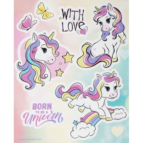 STICKERBOO NAKLEJ NA OKNO UNICORN 160X210/4K S-B STK 12/240 14001601 5904335880243