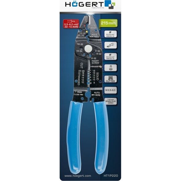 Högert Technik HOGERT SZCZYPCE DO ŚCIĄGANIA IZOLACJI 215mm 14005650 5902801327247