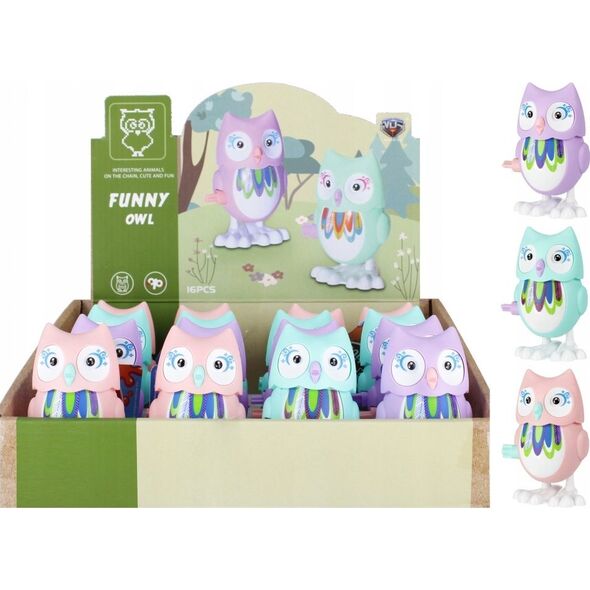 Euro Trade Zabawka nakręcana Sowa 10cm Mega Creative 531491 p16, mix cena za 1 szt 14005688 5905523620627