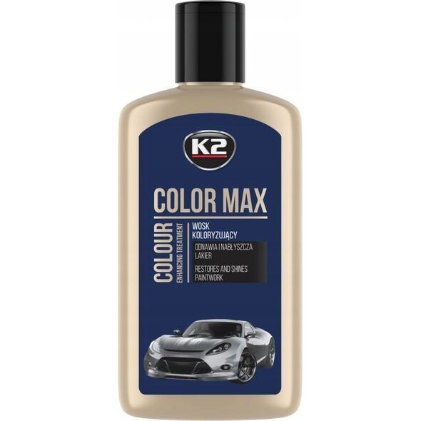 K2 K2 WOSK KOLORYZUJĄCY, NABŁYSZCZA I CHRONI. COLOR MAX 250 GRANATOWY 250ML 14006690 5906534019837