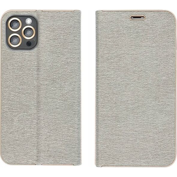 OEM Kabura LUNA Book Gold do IPHONE 16 srebrny 14008917 5903396308437