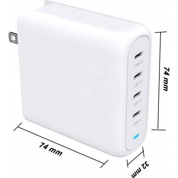Ładowarka HI5 135W PD ADAPTER 4X USB-C 100W MAX ON ONEPORT 14009695 642613327398