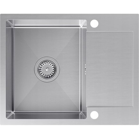Zlewozmywak QUADRON LUKE 116 zlewozmywak stalowy (60x48x20) z syfonem 1-komorowy z/o + bateria ze stałą wylewką stalowa 14010855 5905505503139