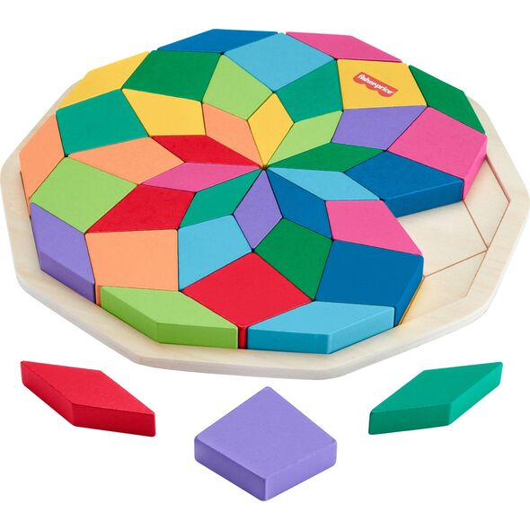 Mattel FP WOOD MANDALA UKLADANKA DREWNO HXT94 FOL6 14013476 194735238460
