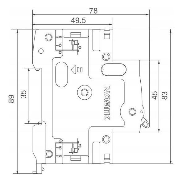 Noark Lampka sygnalizacyjna Noark 106313 230/400V AC/DC LED, 3 EX9PD3E 14013660 8592765063144