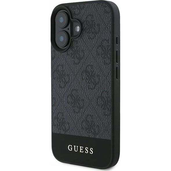Guess GUESS futerał do IPHONE 16 Plus GUHCP16MG4GLGR (PC/TPU 4G PU Bottom Stripe) szary 14014228 3666339344979