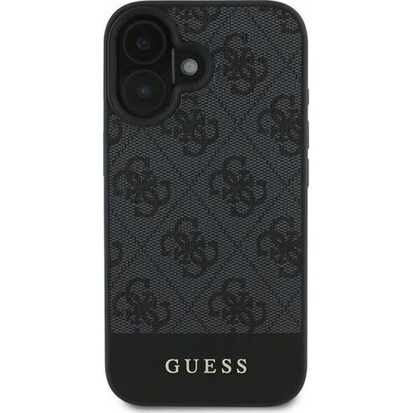 Guess GUESS futerał do IPHONE 16 Plus GUHCP16MG4GLGR (PC/TPU 4G PU Bottom Stripe) szary 14014228 3666339344979