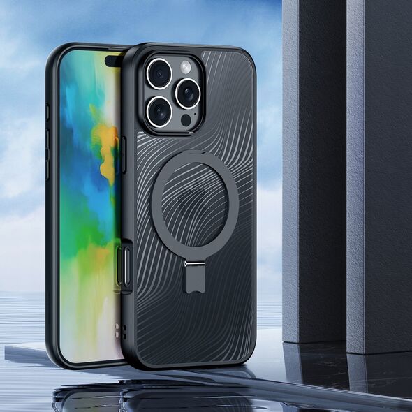 Dux Ducis Etui Dux Ducis Aimo Mag z MagSafe i podstawką na iPhone 16 Pro Max - czarne 14014477 6934913004043