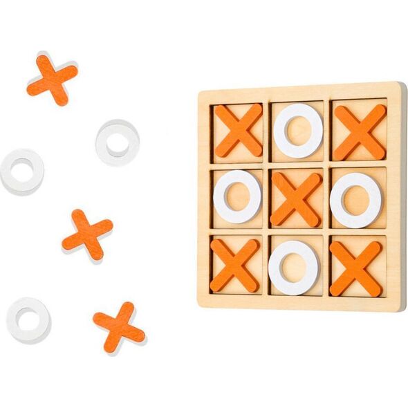 LeanToys Gra W Kółko i Krzyżyk Strategiczna Logiczna Drewniana LEAN TOYS 14014564 5905991028505