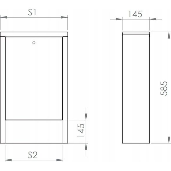SZNS-6 SZAFKA NATYNKOWA Z MIEJSCEM NA STEROWANIE 14 OBWODÓW 980X765X148 SZER X WYS X GŁ SIGMA-LI  // TG.SZNS-6 14032646 5902837607436