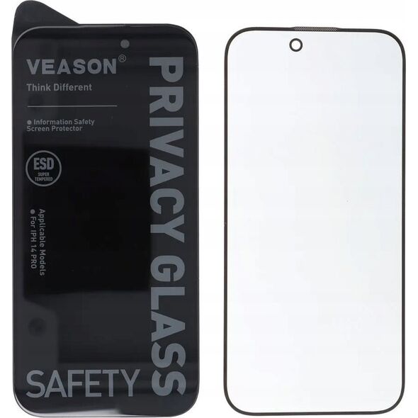 VMAX Szkło Hartowane 6D Pro Veason Privacy Glass - do Iphone 14 Pro czarny 14034389 5903396248436