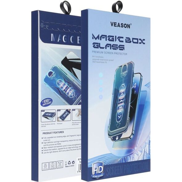 VMAX Szkło Hartowane 6D Pro Veason Easy-Install Glass - do Iphone 14 Pro Max czarny 14034399 5903396248238