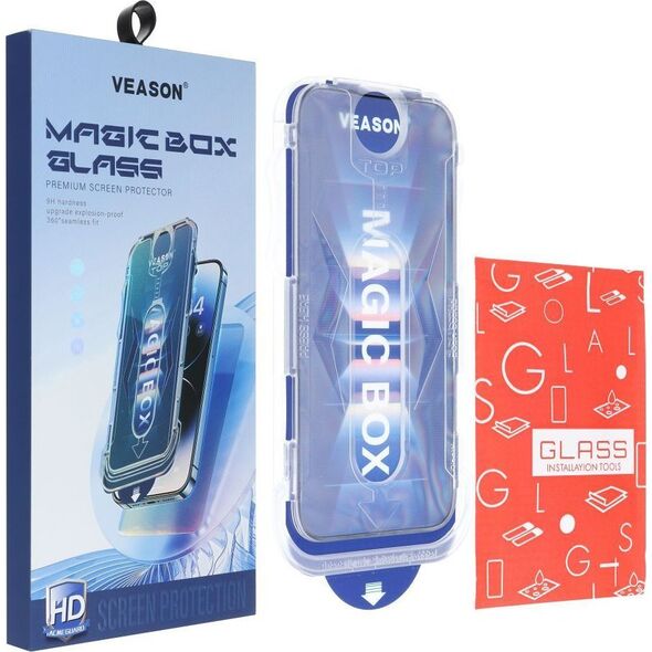 VMAX Szkło Hartowane 6D Pro Veason Easy-Install Glass - do Iphone 14 Pro Max czarny 14034399 5903396248238