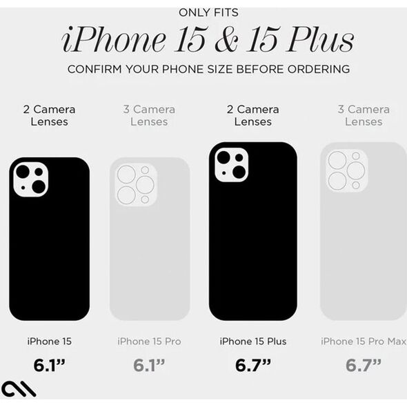 Case-Mate Case-Mate Sparkle Lens Protector - Szkło ochronne na aparat iPhone 15 / iPhone 15 Plus (Twinkle) 14037596 840171730111