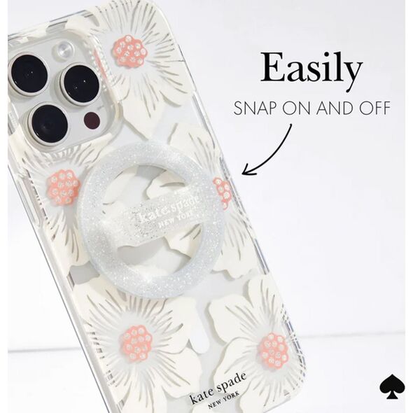 Case-Mate Kate Spade New York Magnetic Loop Grip - Uchwyt MagSafe na palec (The Sparkle Silver) 14038156 840171736243
