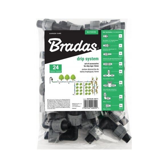 Graphite ZESTAW AKCESORIÓW DO TAŚMY KROPLUJĄCEJ 16mm  /24szt. 14040845 5907544448099