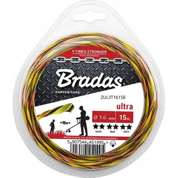 Cellfast ŻYŁKA TNĄCA ULTRA L3 TWIST  1,6mm x 15mb BLISTER 14040933 5907544451471