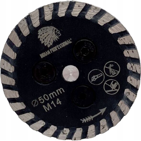 IN CORPORE TARCZA DO PODCINANIA DIAMENTOWA 50mm M14 MINI TURBO /INDIAN PROFESSIONAL 14042604 5904844524881