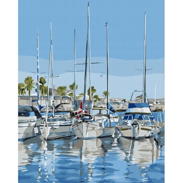 Twoje Hobby Malowanie po numerach BRUSHME, 40x50 cm, jachty, 1 szt. 14042721 5901498127772