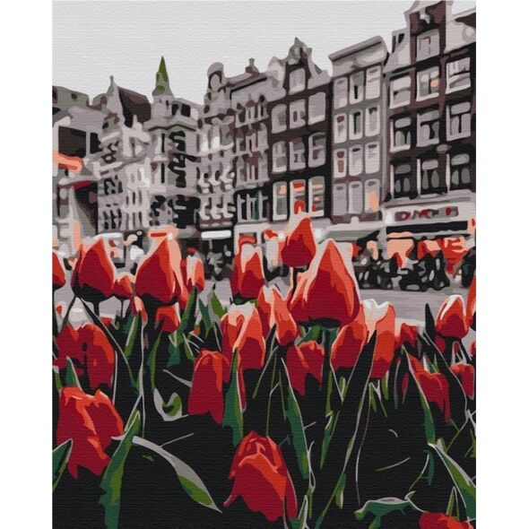 Twoje Hobby Malowanie po numerach BRUSHME, 40x50 cm, tulipany Amsterdamu, 1 szt. 14042730 5901498128199