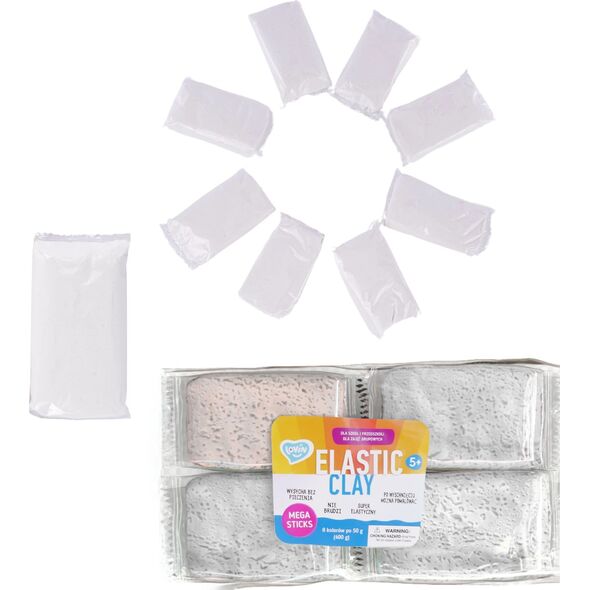 Lovin Zestaw Ciastoliny Plasteliny Do Modelowania Masa Plastyczna Biała 8 Szt 14045174 4820199477485